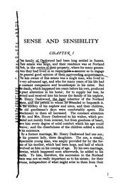 Sense and Sensibility